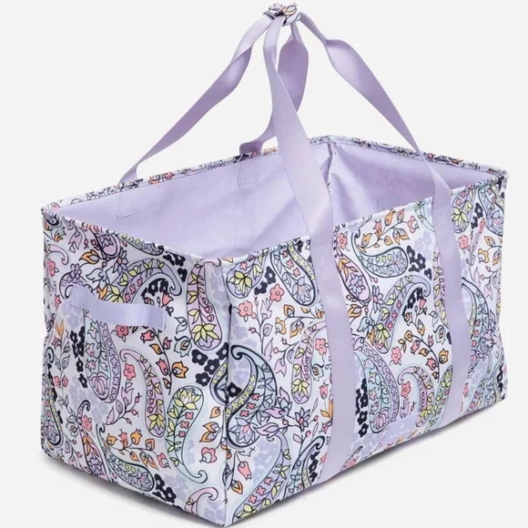 VERA BRADLEY Outlet Lighten Up Oversized Car Tote Bag Maddalena Paisley  New